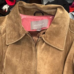 Ann Taylor Tan Suede Jacket